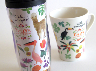 tumbler & mug cup gsummerh : TULLY'S COFFEE