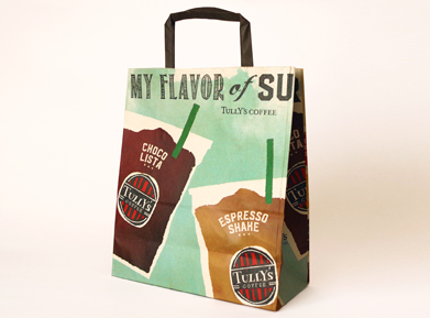 shopper / summer promotion 2016 (design & illustration) : TULLY'S COFFEE